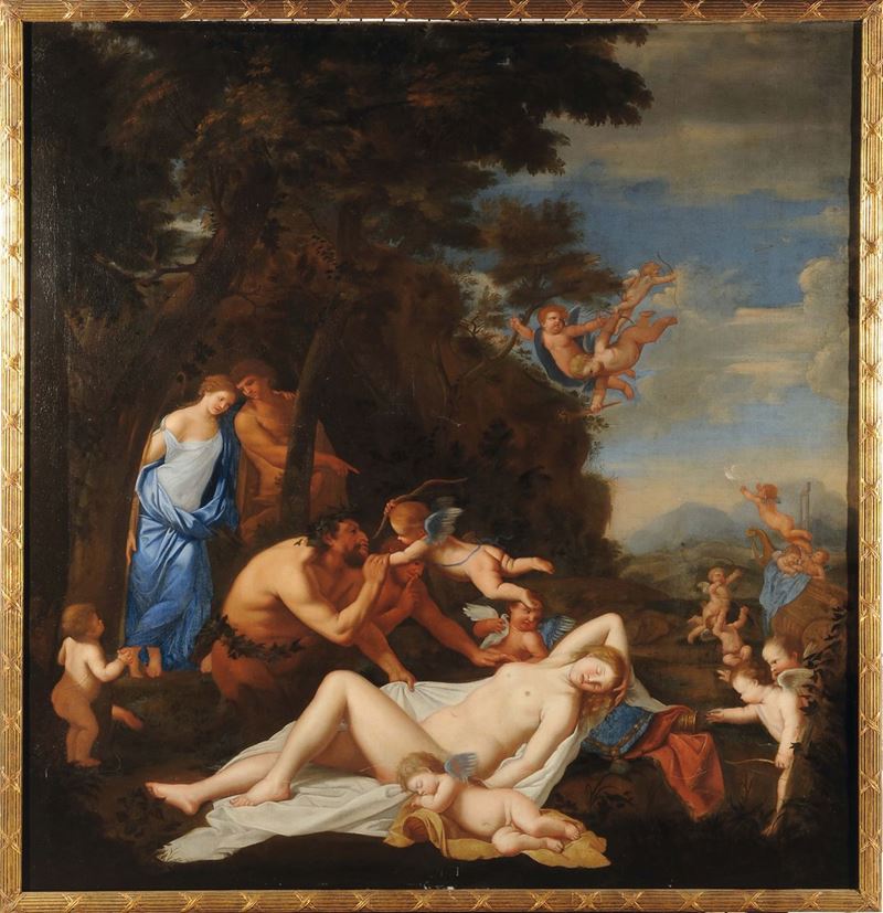 Scuola Veneta del XVII secolo Baccanale  - Asta Fine Selection - II - III - Cambi Casa d'Aste