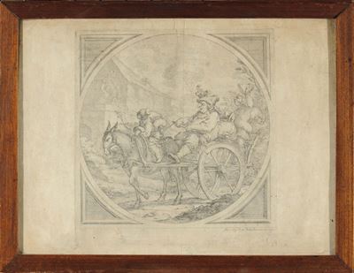 Giovanni Agostino Ratti (savona 1699 - Genova 1775)il Carro di Pulcinella