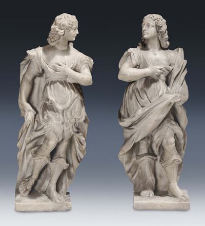 Scultore Dell'italia del Nord del XVI-XVII Secolocoppia di Angeli