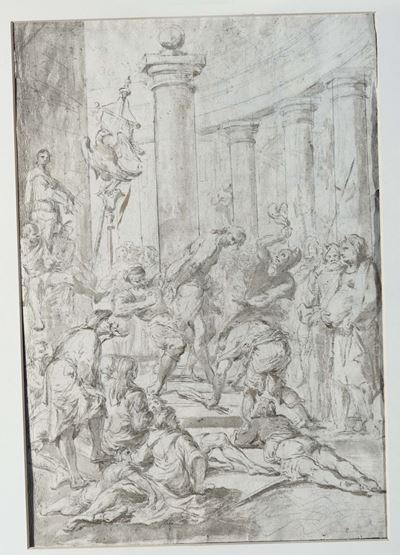 Scuola Veneta Dell'inizio del XVIII Secolorecto: Flagellazione di Cristo Verso: Madonna in Gloria...