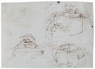 Agostino Mitelli (bologna 1609 - 1660), Attribuito Astudi per Vanitas