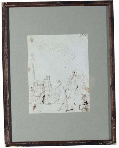 Giuseppe Bernardino Bison (palmanova 1762 - Milano 1844), Attribuito Arecto: Studio di Figure Ver...