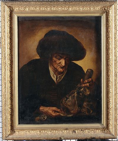 Pietro Bellotti (brescia, 1627-1700), Attribuito Afigura di Vecchio