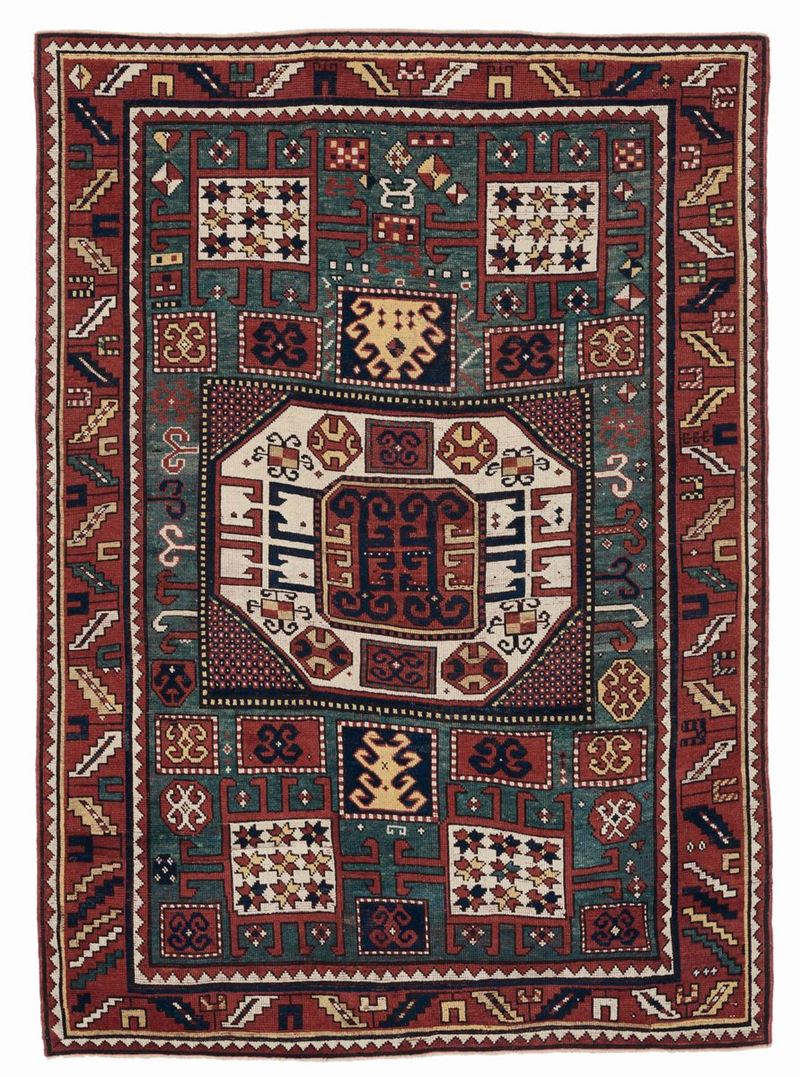 Tappeto caucasico Kasak Karachop, fine XIX secolo  - Auction Ancient Carpets - Cambi Casa d'Aste