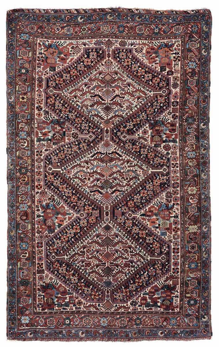 Tappeto sud persia Afshari, fine XIX secolo  - Auction Ancient Carpets - Cambi Casa d'Aste