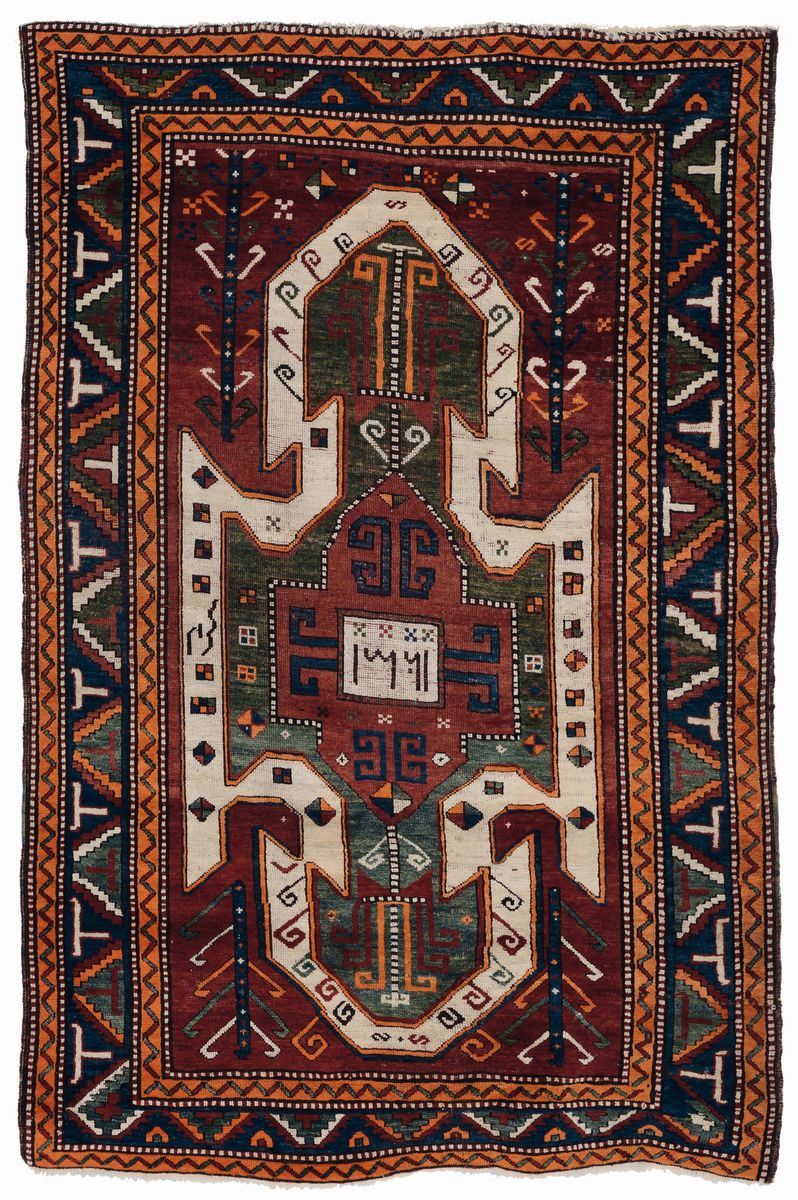 Tappeto caucasico Kasak Sevan, inizio XX secolo  - Auction Ancient Carpets - Cambi Casa d'Aste