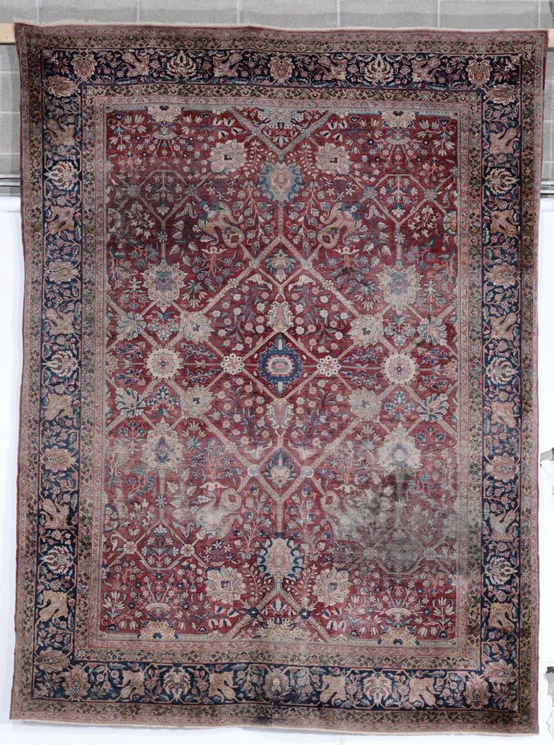 Tappeto persiano Isfhan, fine XIX - inizio XX secolo  - Auction Ancient Carpets - Cambi Casa d'Aste