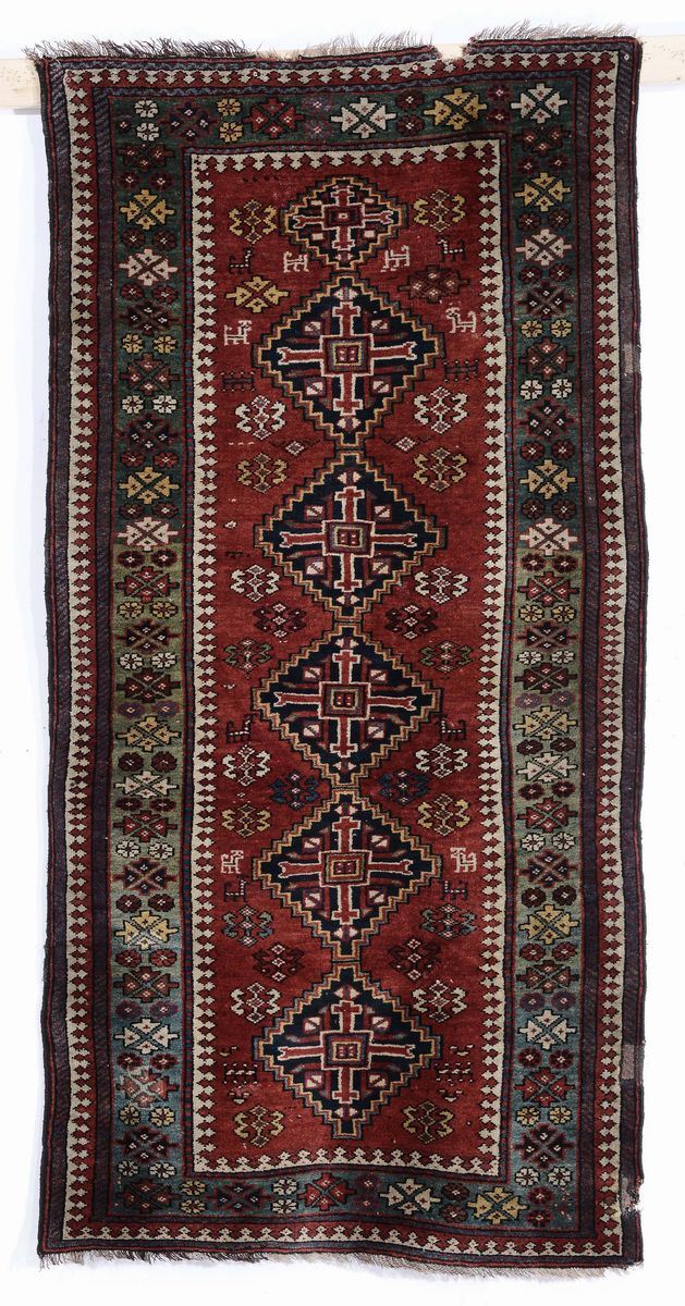 A caucasian long rug, 1900 circa,  - Auction Time Auction 4-2014 - Cambi Casa d'Aste