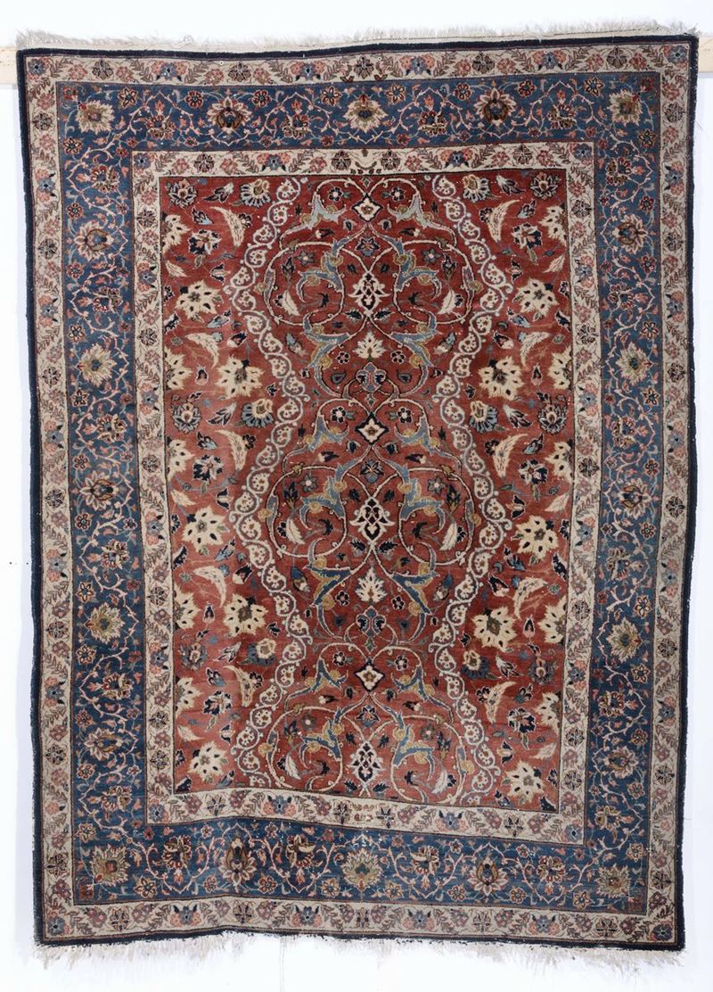Tappeto persiano Isfhan, inizio XX secolo  - Auction Ancient Carpets - Cambi Casa d'Aste