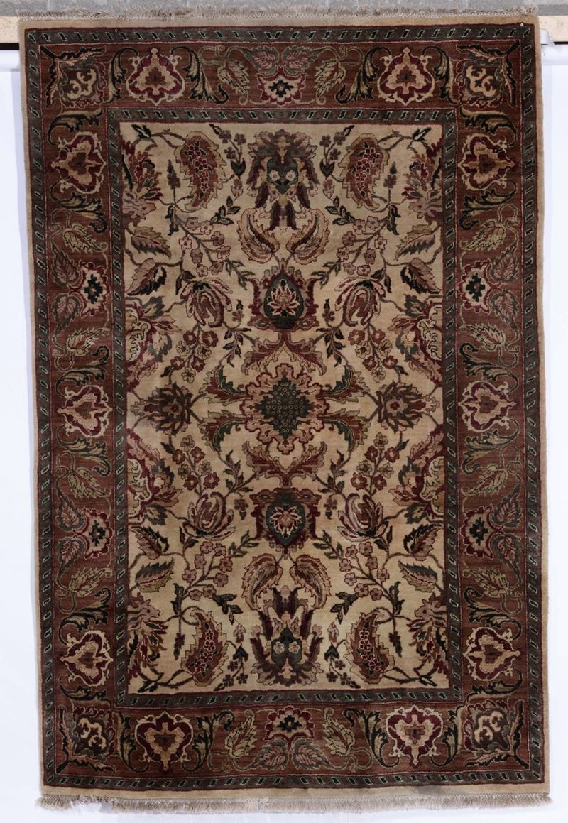 Tappeto indiano Agra, metà XX secolo  - Auction Ancient Carpets - Cambi Casa d'Aste