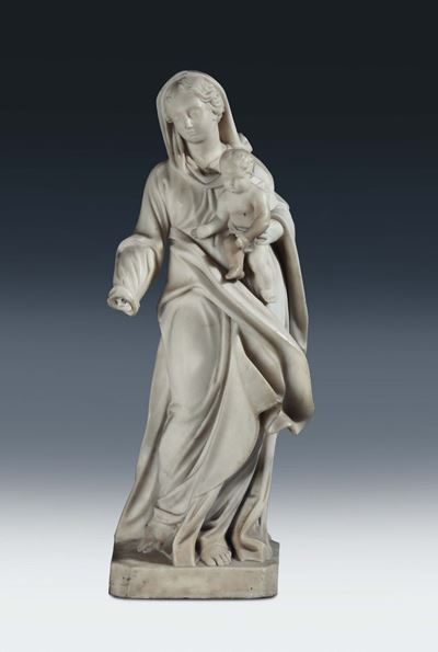 Scultore Genovese, Ambito di Tommaso Orsolino (1587?-1675), Inizio del XVII Secolomadonna con Bam...