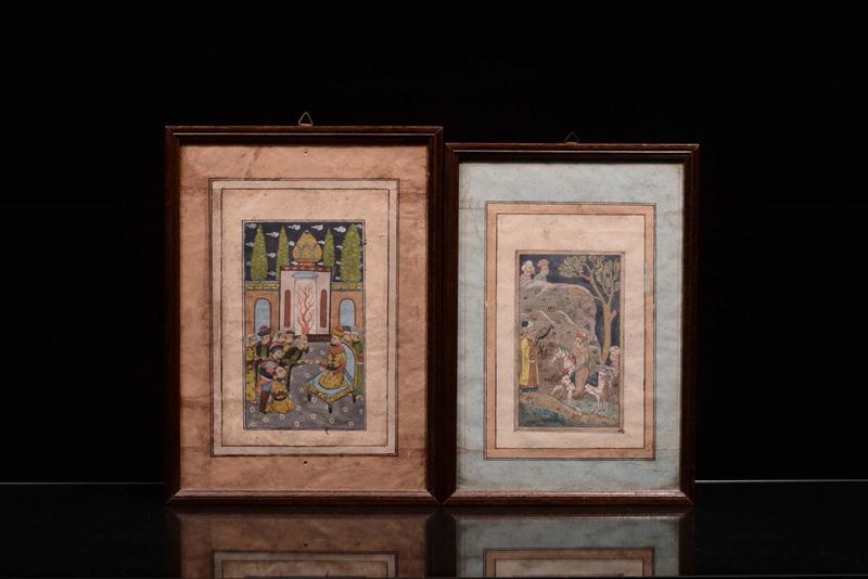Due miniature persiane  - Asta Chinese Works of Art - Cambi Casa d'Aste