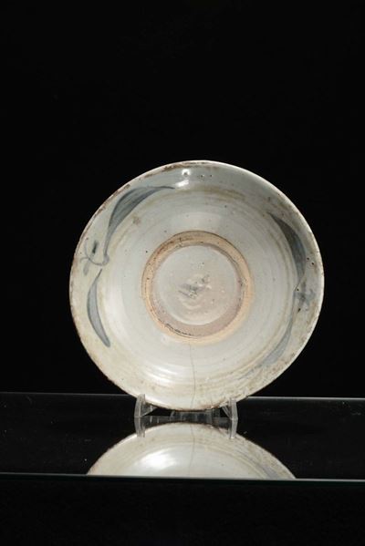Piatto in Porcellana Grigio Blu, Cina