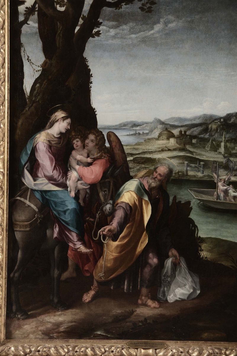 Giovan Battista Cavagna (roma 1545 - Loreto 1613)riposo Durante la Fuga in Egitto