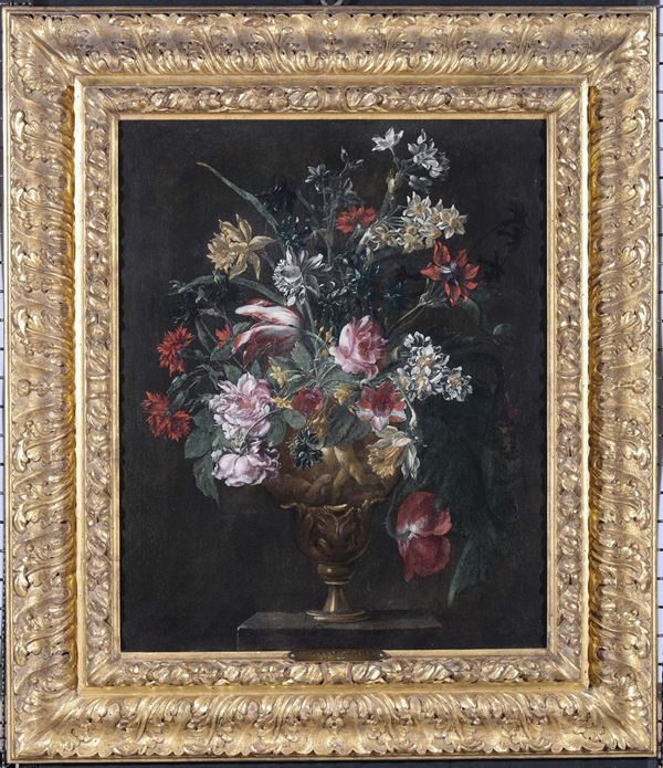 Giovanni Saglier (XVII secolo) Vasi con fiori