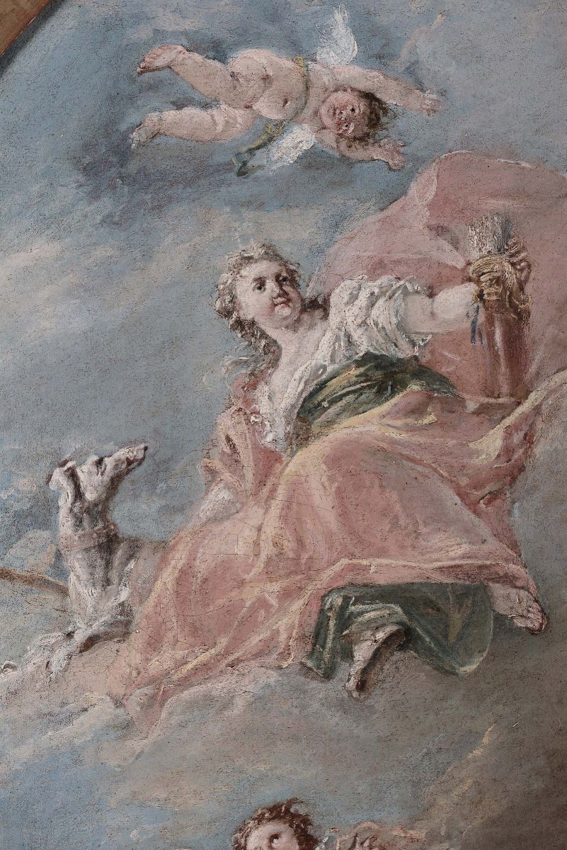 Gaspare Diziani (belluno 1689-venezia 1767)diana con Putti tra le Nubi, 1760 Circa
