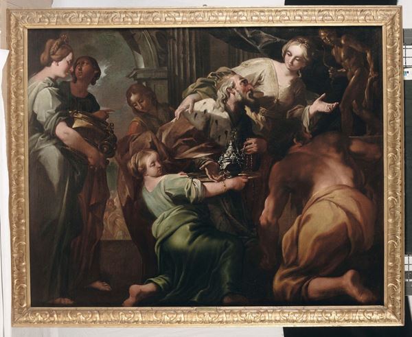 Filippo Abbiati (Milano 1640-1719) Salomone adora gli idoli