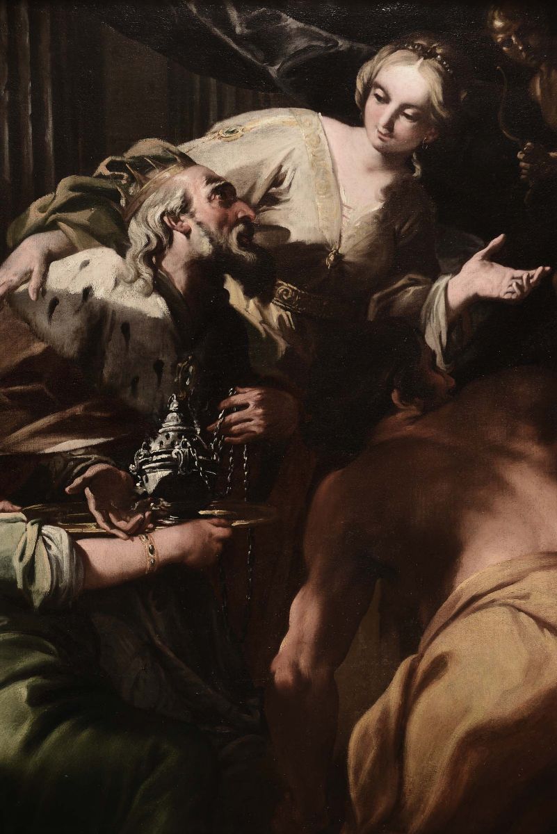 Filippo Abbiati (milano 1640-1719)salomone Adora gli Idoli