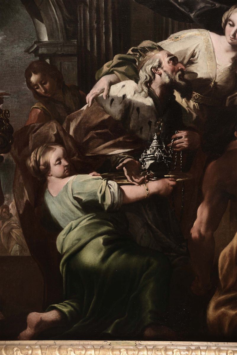 Filippo Abbiati (milano 1640-1719)salomone Adora gli Idoli
