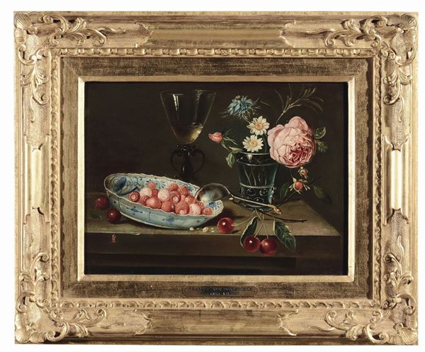 Scuola Fiamminga del XIX secolo Nature morte con frutta