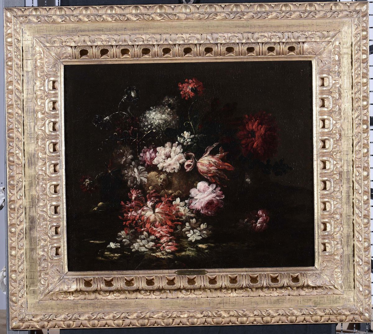 Antonio Mezzadri (attivo dal 1688 Circa)coppia di Nature Morte con Fiori