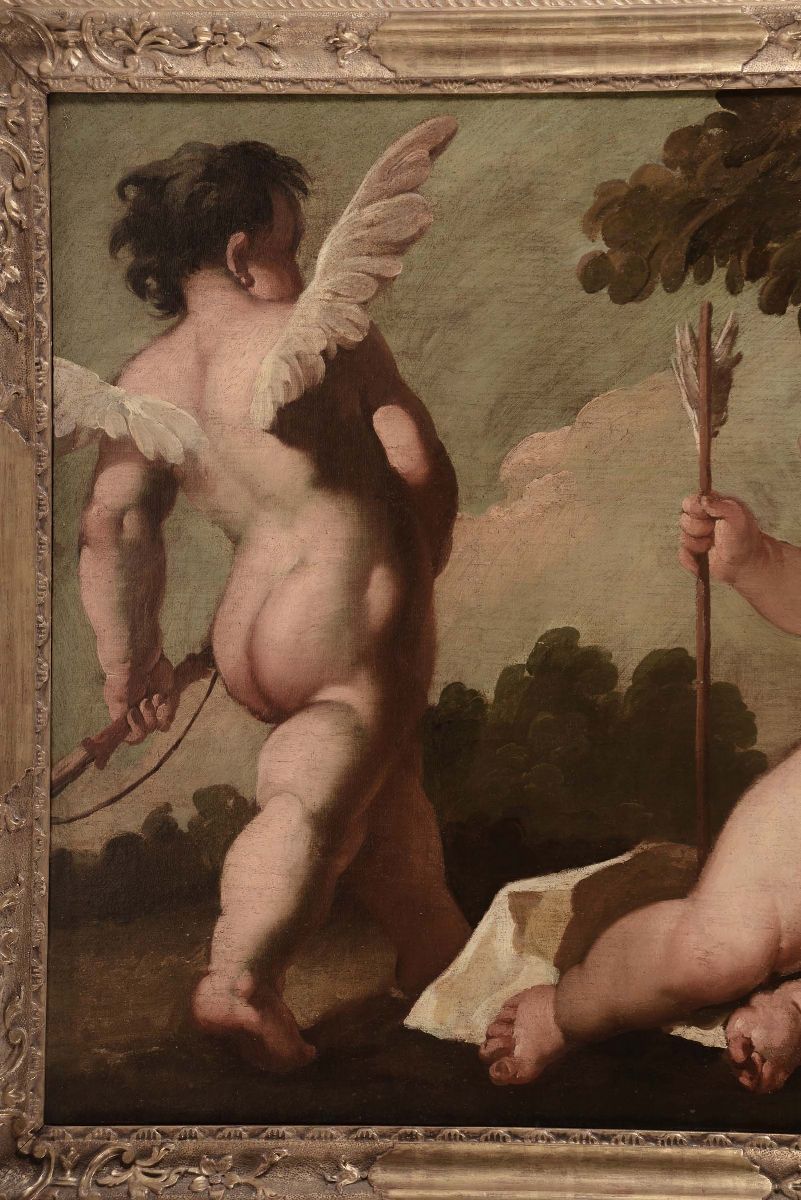 Gaspare Diziani (belluno 1689-venezia 1767)gioco di Putti