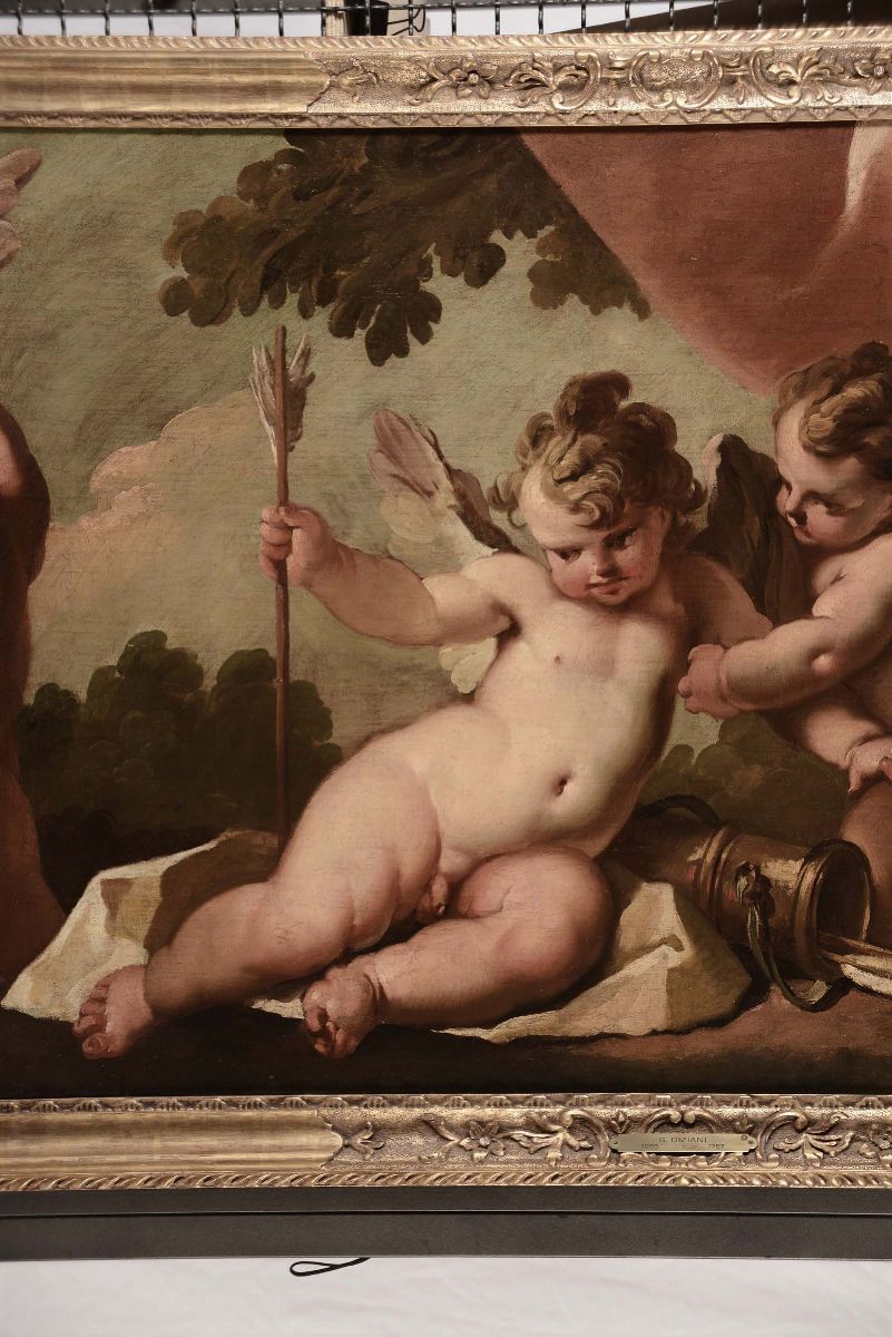 Gaspare Diziani (belluno 1689-venezia 1767)gioco di Putti