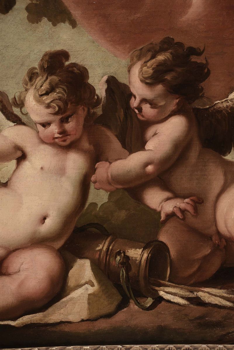 Gaspare Diziani (belluno 1689-venezia 1767)gioco di Putti