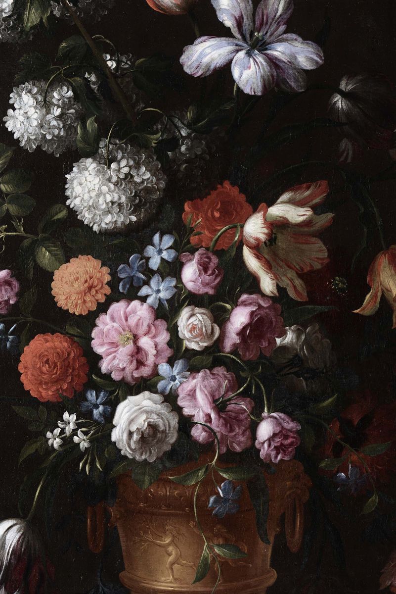 Giovanni Stanchi (roma 1608 - 1675)nature Morte con Fiori