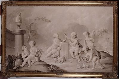 Abel Gay (1877-1961)allegoria con Putti