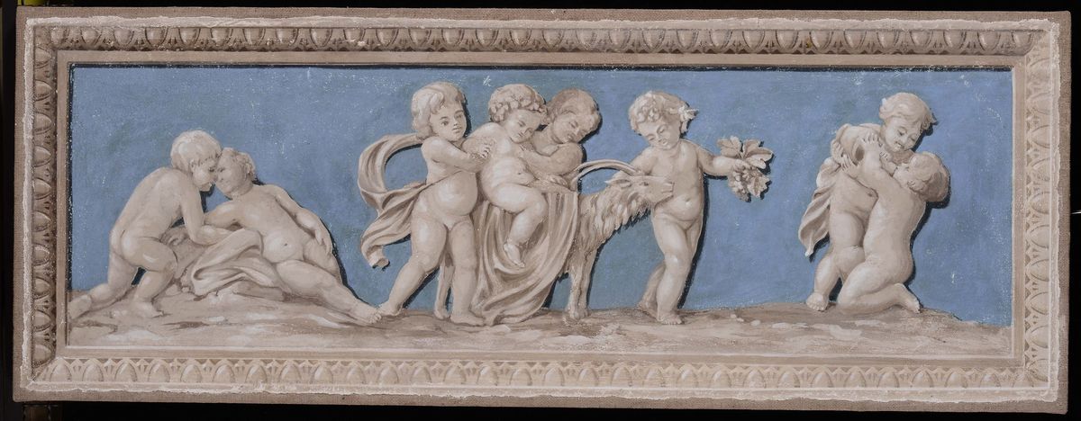 Anonimo del XX Secoloquattro Allegorie con Putti