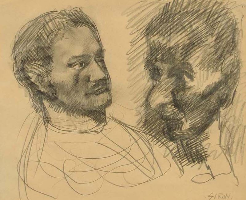 Mario Sironi (1885 -1961) Carta con figure  - Asta CAMBI TIME - Arte Moderna e Contemporanea - Cambi Casa d'Aste