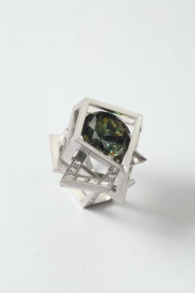 Cirio Enrico, Anello Vuoto nel Vuoto - uno Spazio Vuoto ed un Infinito Nulla - Incontro di Due Pr...