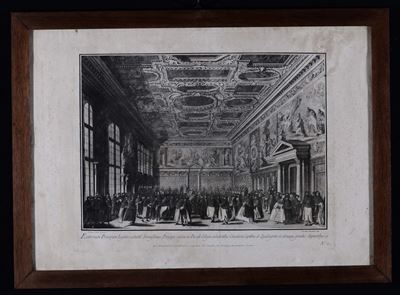 Brustolon, Coppia di Incisioni da Canaletto