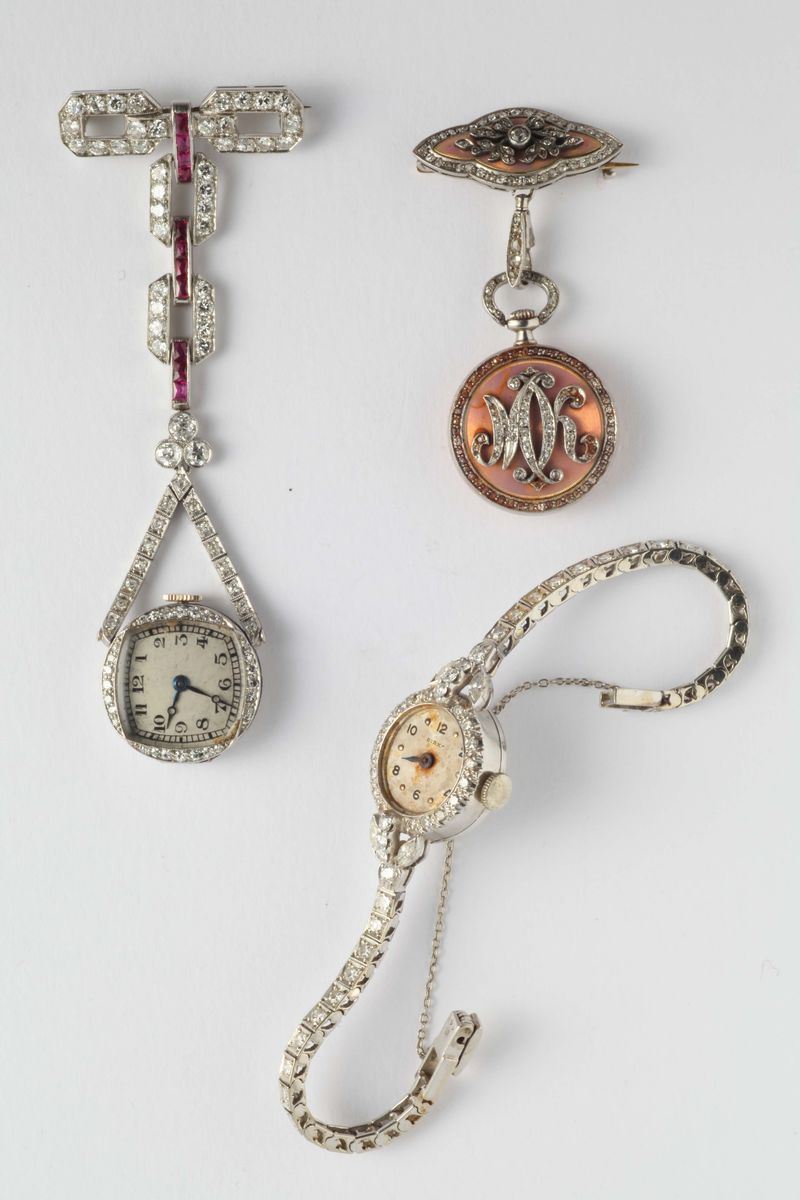 Lotto tre orologi  - Auction Silver, Watches, Antique and Contemporary Jewelry - Cambi Casa d'Aste