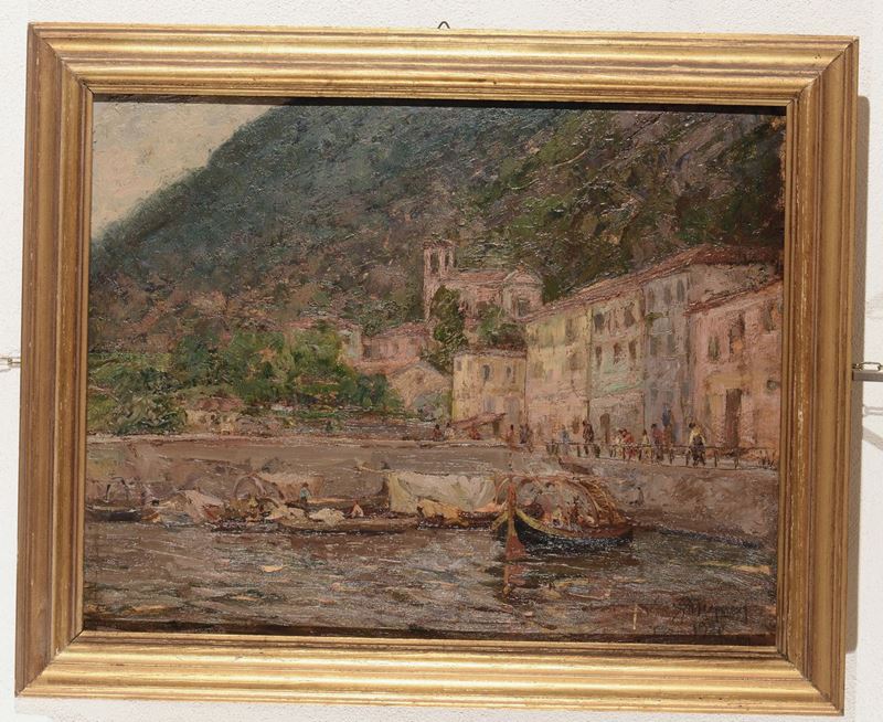 Meineri Il piccolo porto do Onnio  - Auction Antique and Old Masters - Cambi Casa d'Aste