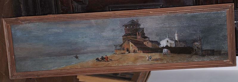 Anonimo artista del XIX secolo Paesaggio veneto  - Auction Time Auction 10-2013 - Cambi Casa d'Aste