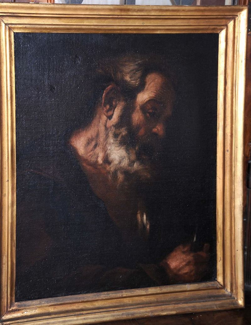 Francesco Fracanzano (Monopoli 1612 - Napoli 1656), attribuito a San Pietro  - Auction Old Masters Paintings - II - Cambi Casa d'Aste