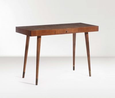 Collezione Mazzocchi Gio Ponti Scrivania in Legno D’ Acero con Puntali in Ottone.prod. Ambrosini ...