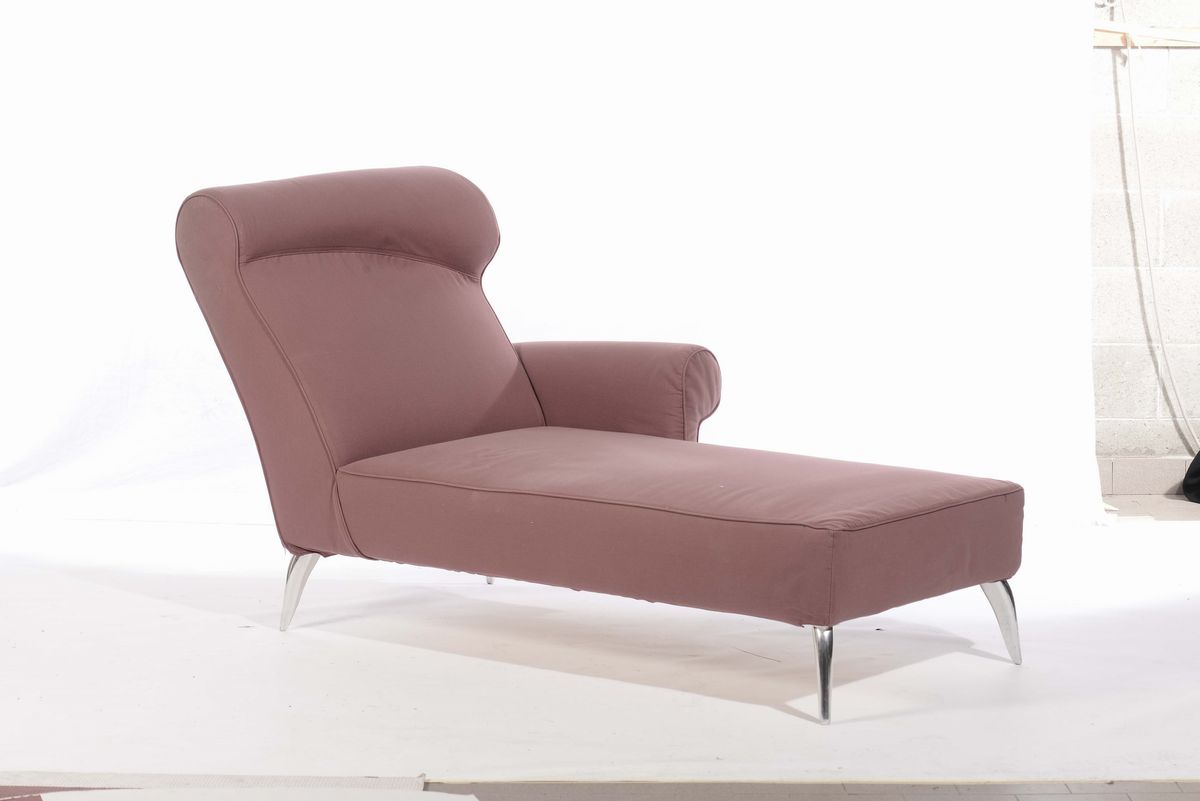 Philippe Starck Dormeuse con Struttura in Acciaio, Imbottitura in Schiume Poliuretaniche e Piedi ...