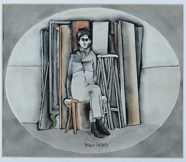 Bruno Caruso (1927) Uomo su sedia