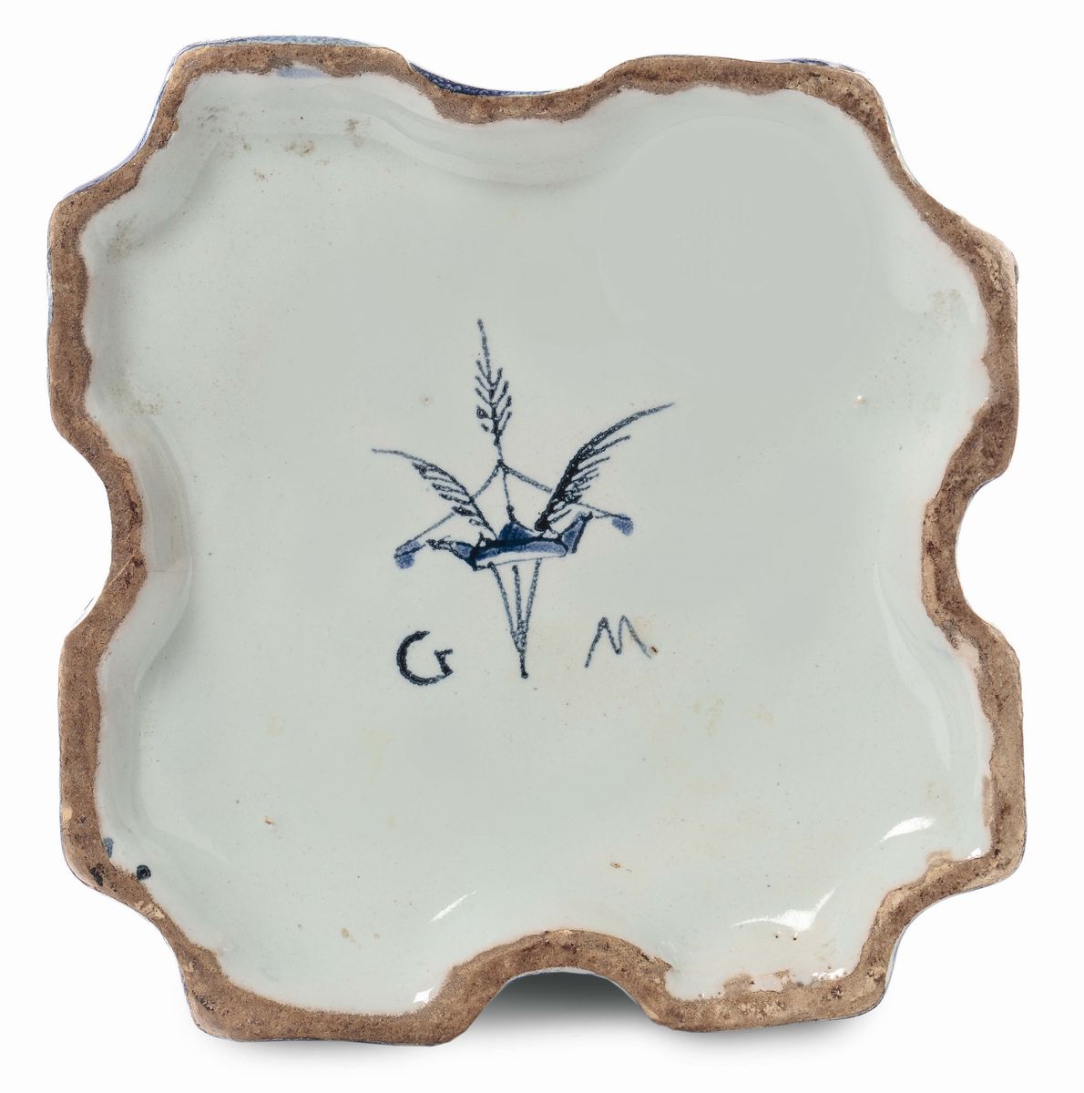 Bottiglia di Maiolica di Forma Ogivale, Albisola. Fabbrica di Gerolamo Merega, Ottavo Decennio de...