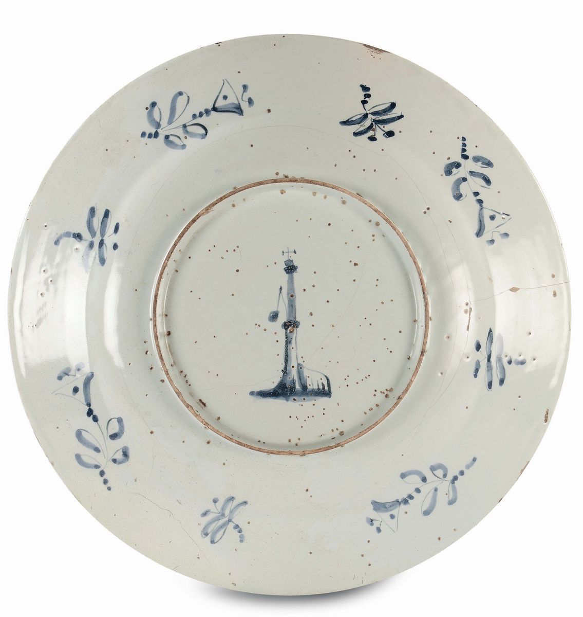Piatto di Maiolica, Albisola, Seconda Metà del XVII Secolo