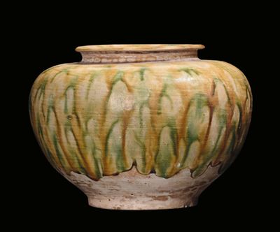 Vaso in Terracotta Smaltata, Cina