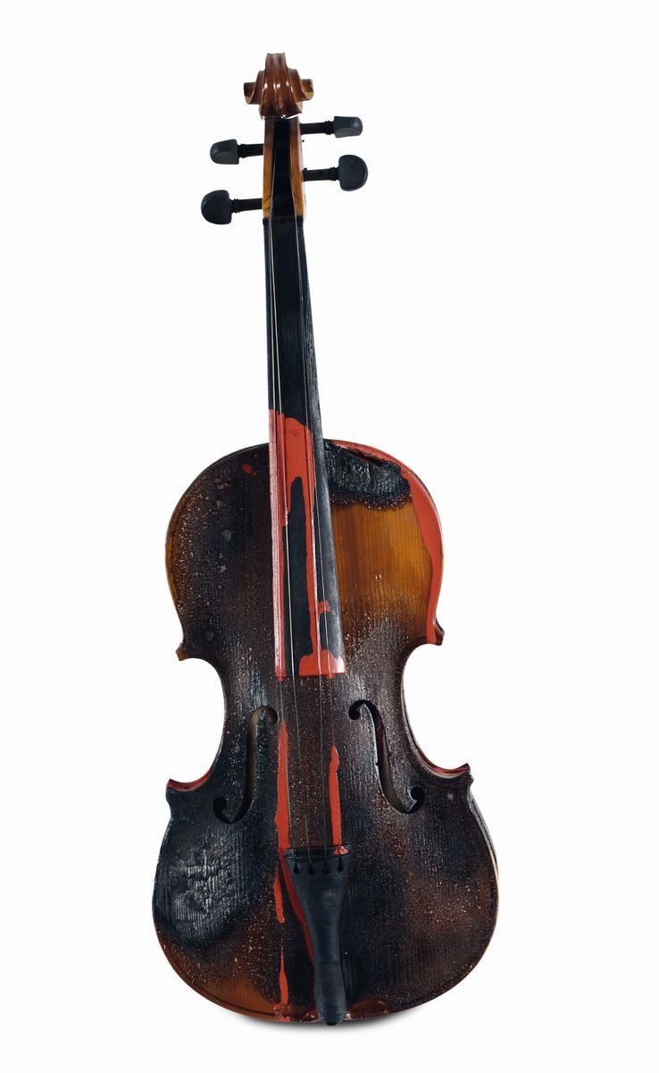 Bernard Aubertin (1934) Violin Brule  - Auction Fine Selection - II - III - Cambi Casa d'Aste