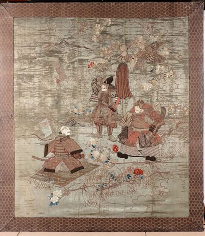 Pannello Giapponese con Samurai