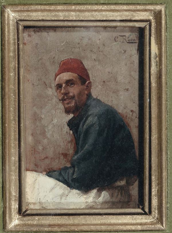 Giulio Rosati (Roma 1858 - 1917) Figura maschile
