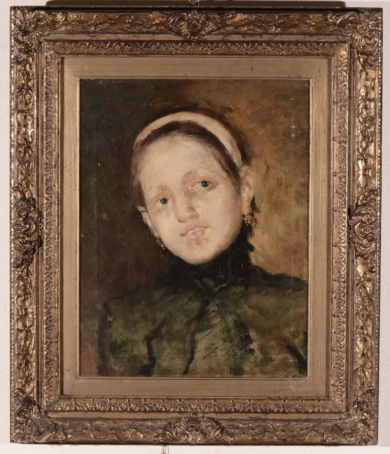 Anonimo del XIX secolo Ritratto femminile  - Auction Time Auction 1-2014 - Cambi Casa d'Aste