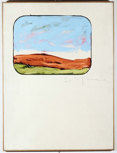 Mario Schifano (1934-1998)senza Titolo (paesaggio Tv),1970
