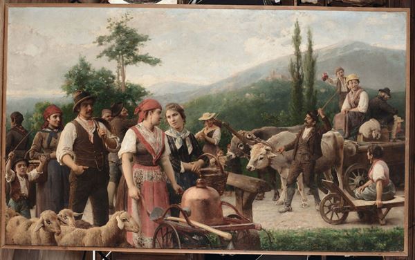 Napoleone Nani (Venezia 1841 - Verona 1899) Ritorno alla campagna
